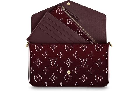 po felicie gm mng fuchs - pochette felicie monogram fuchsia lining.